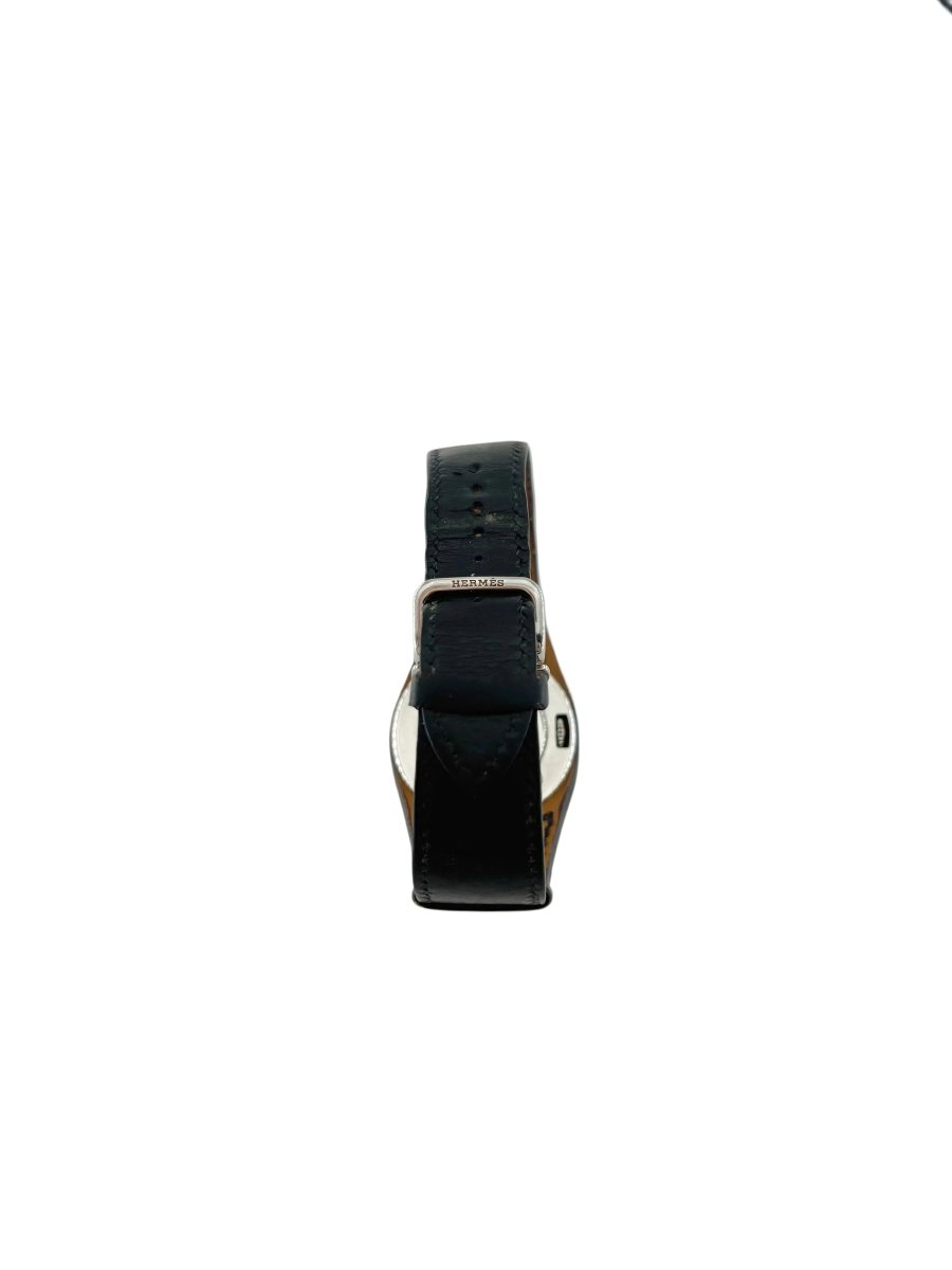 Montre HERMÈS "Harnais" en acier et cuir - Castafiore