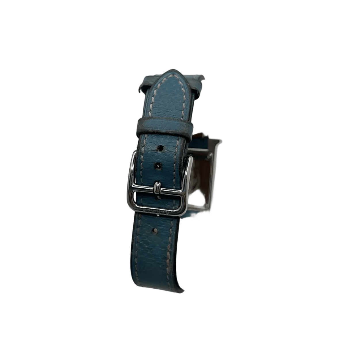 Montre HERMÈS "Heure H" en acier et cuir - Castafiore