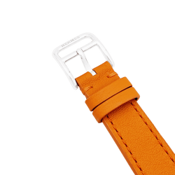 Montre HERMÈS "Heure H" PM en acier et cuir - Castafiore