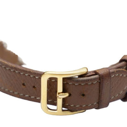 Montre HERMÈS "Médor" en acier, cuir et quartz - Castafiore