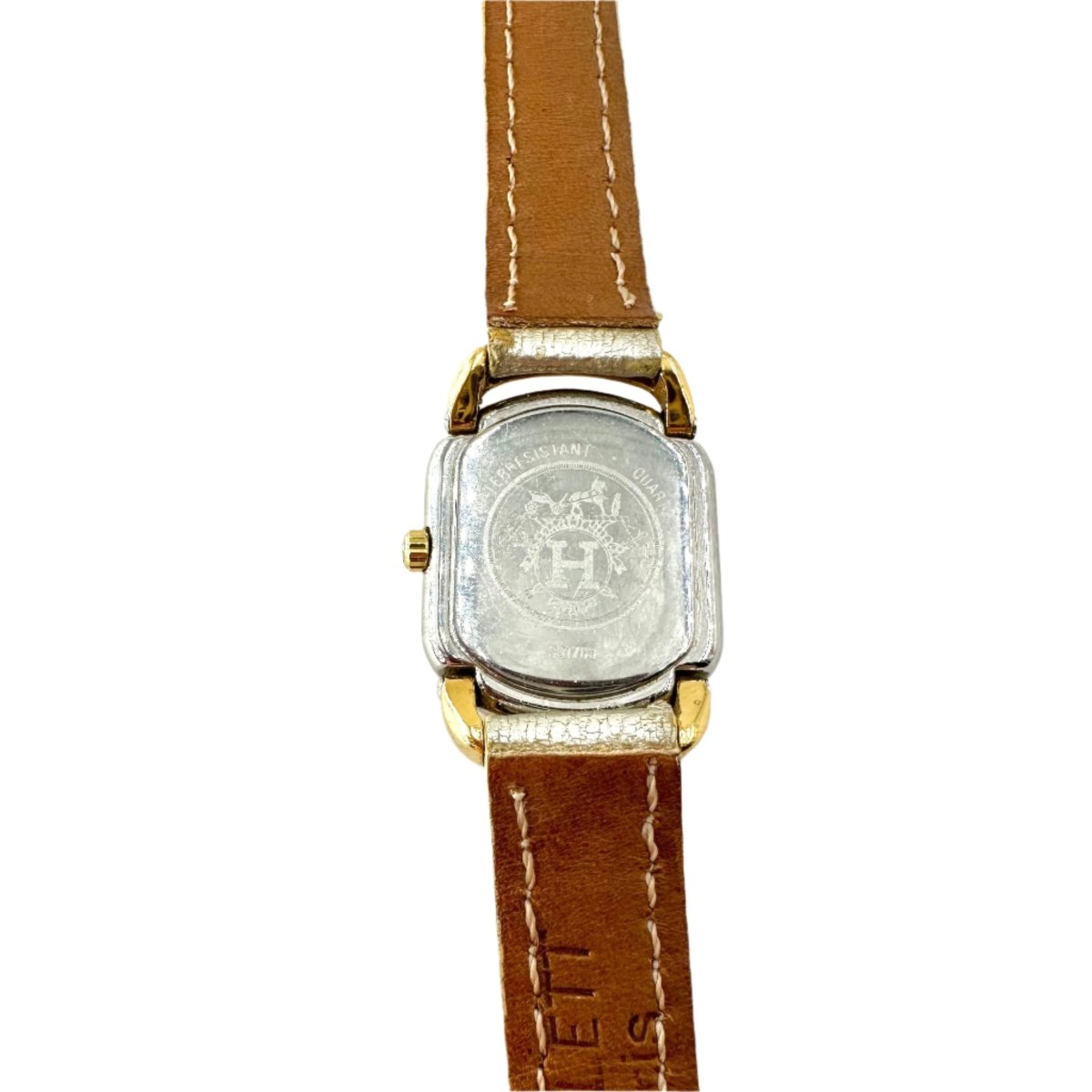 Montre HERMÈS, "Rallye" en or jaune et acier - Castafiore