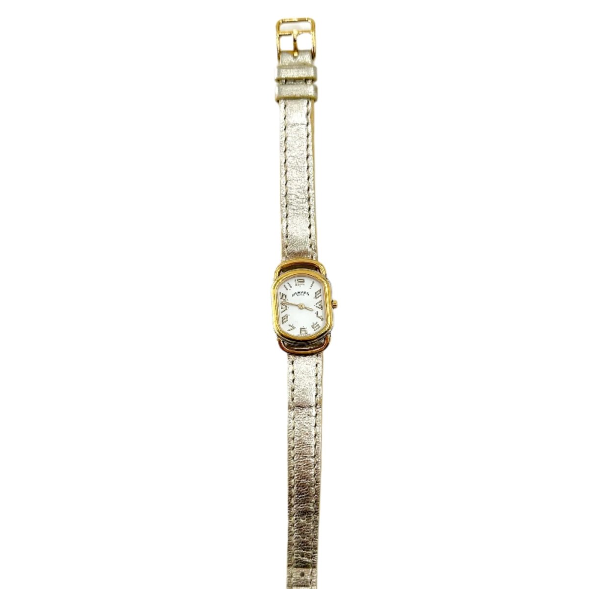 Montre HERMÈS, "Rallye" en or jaune et acier - Castafiore