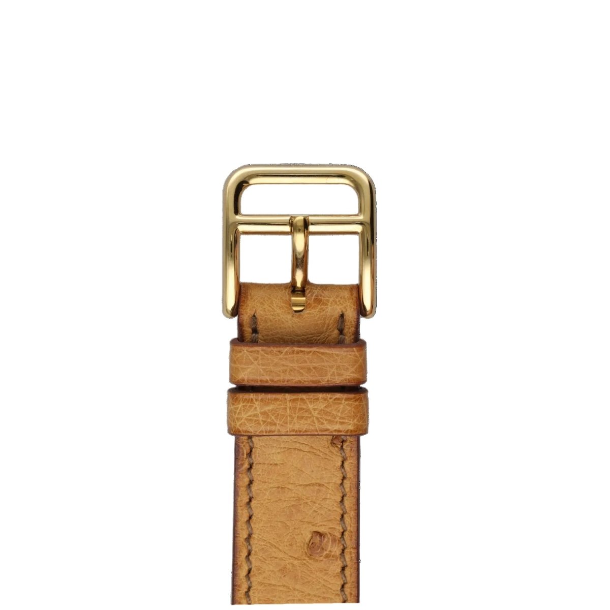 Montre HERMÈS "Sellier" en or jaune et acier - Castafiore