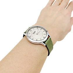 Montre HERMÈS "Slim" en acier - Castafiore