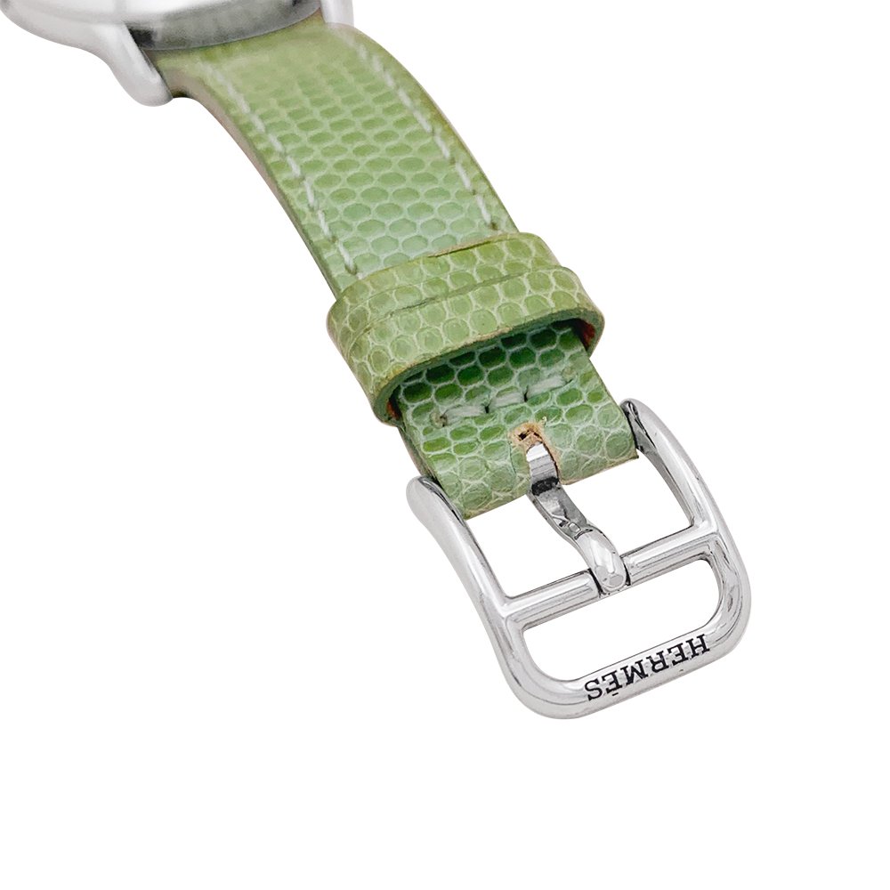 Montre HERMÈS "Slim" en acier - Castafiore