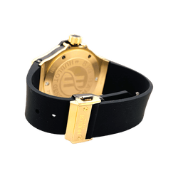 Montre HUBLOT "Big Bang Original Gold Diamonds" en or rose, acier, caoutchouc, titane et diamants - Castafiore