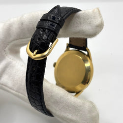 Montre IWC en or jaune, acier et cuir - Castafiore