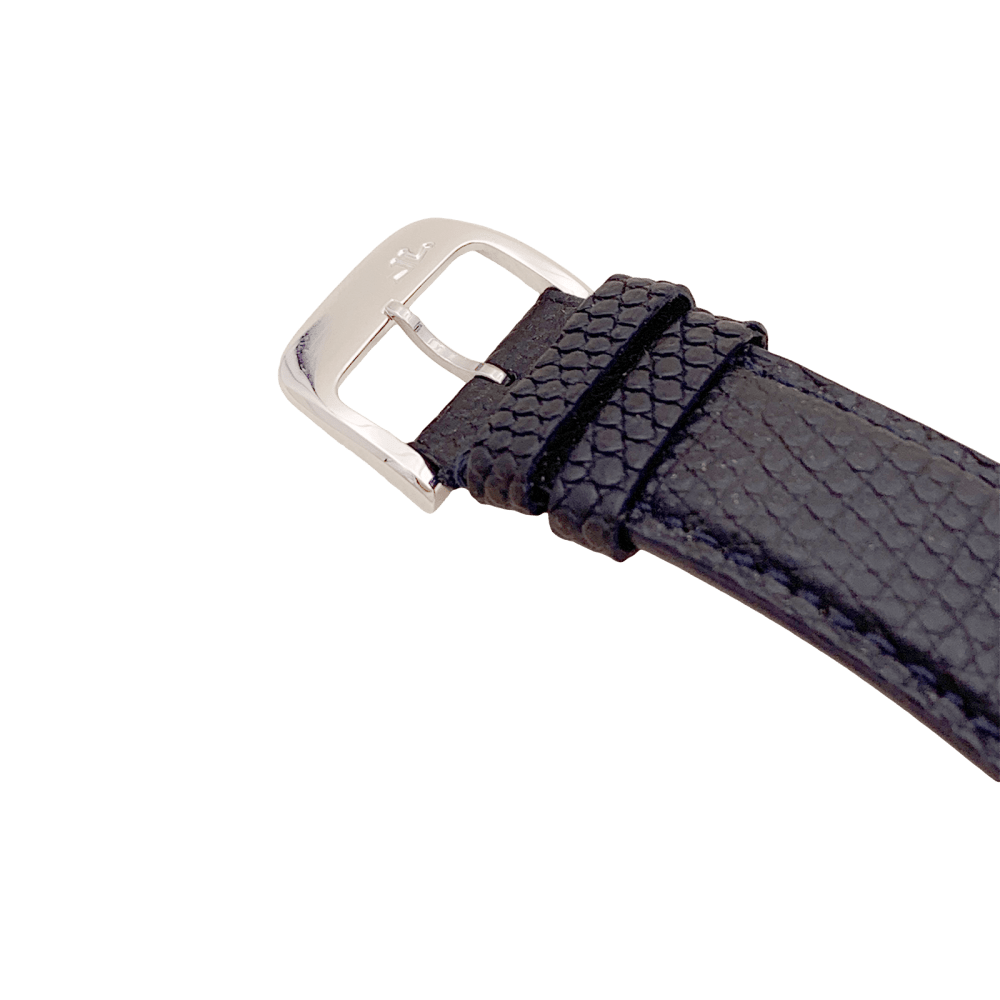 Montre JAEGER - LECOULTRE "Duoface Night & Day" en acier, argent et cuir - Castafiore