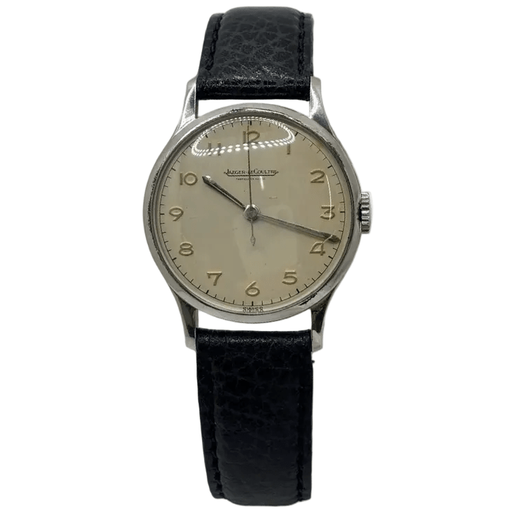 Montre JAEGER-LECOULTRE en acier et cuir - Castafiore