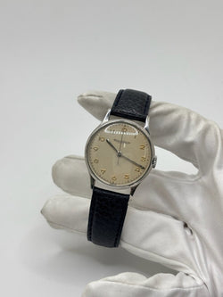 Montre JAEGER-LECOULTRE en acier et cuir - Castafiore