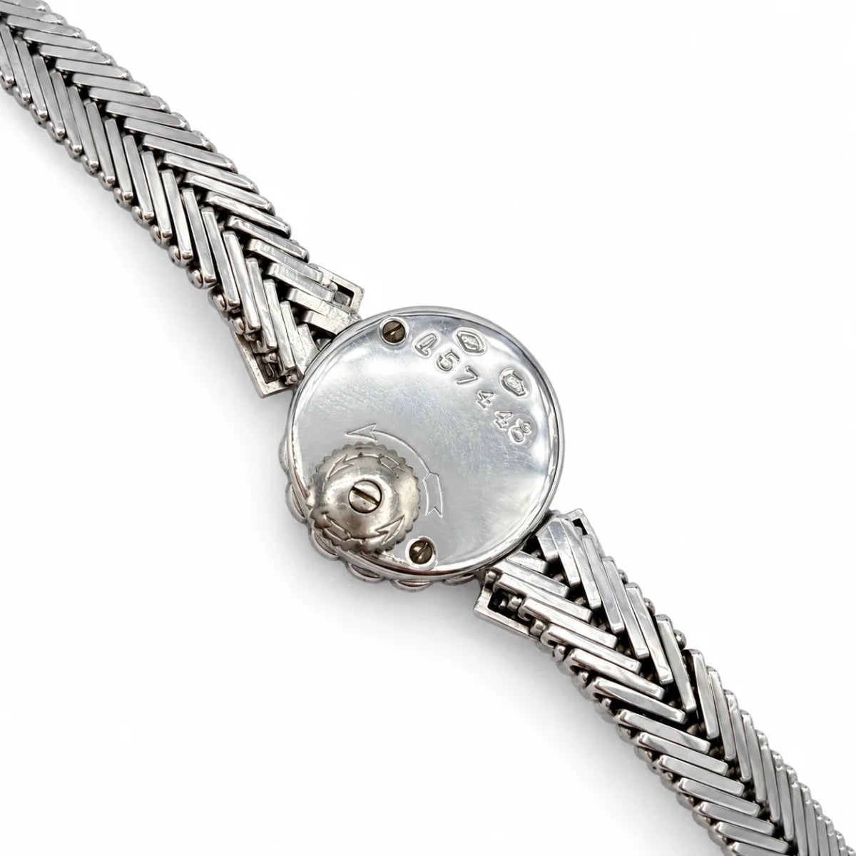 Montre JAEGER-LECOULTRE en or blanc et diamants - Castafiore