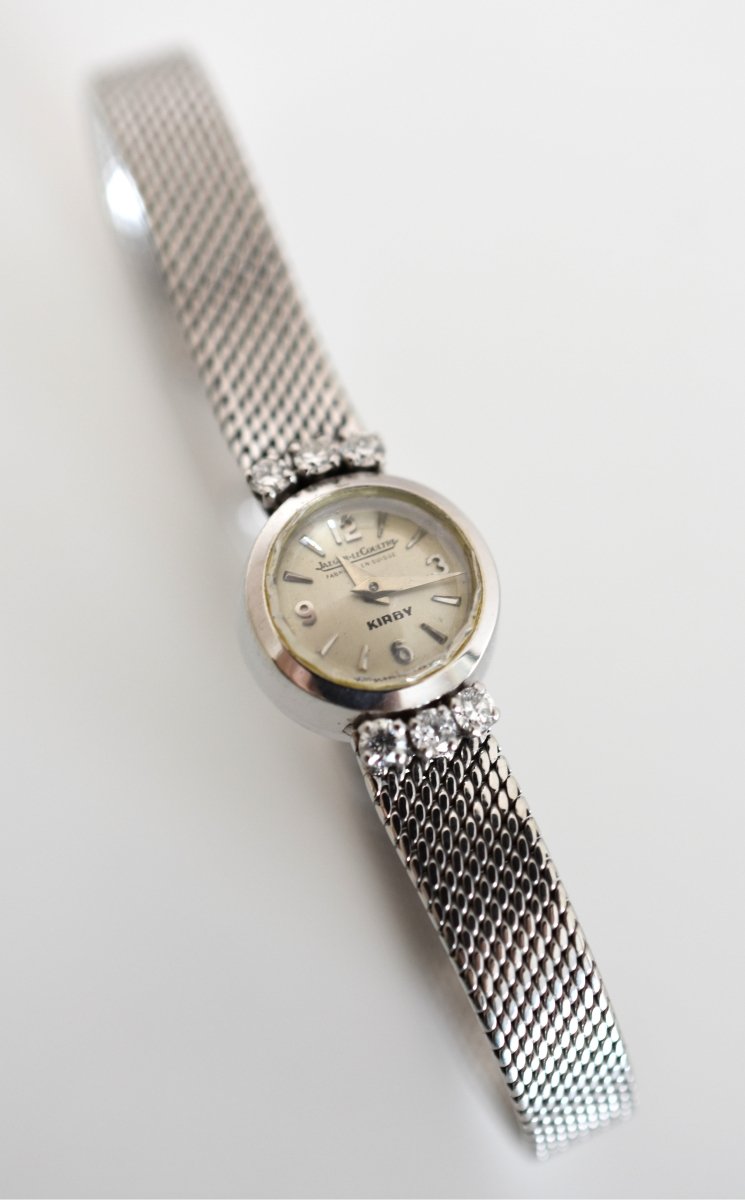 Montre JAEGER - LECOULTRE en or blanc et diamants - Castafiore