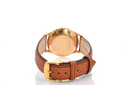 Montre JAEGER - LECOULTRE en or jaune et cuir - Castafiore