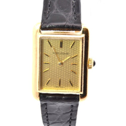 Montre JAEGER - LECOULTRE en or jaune et cuir - Castafiore