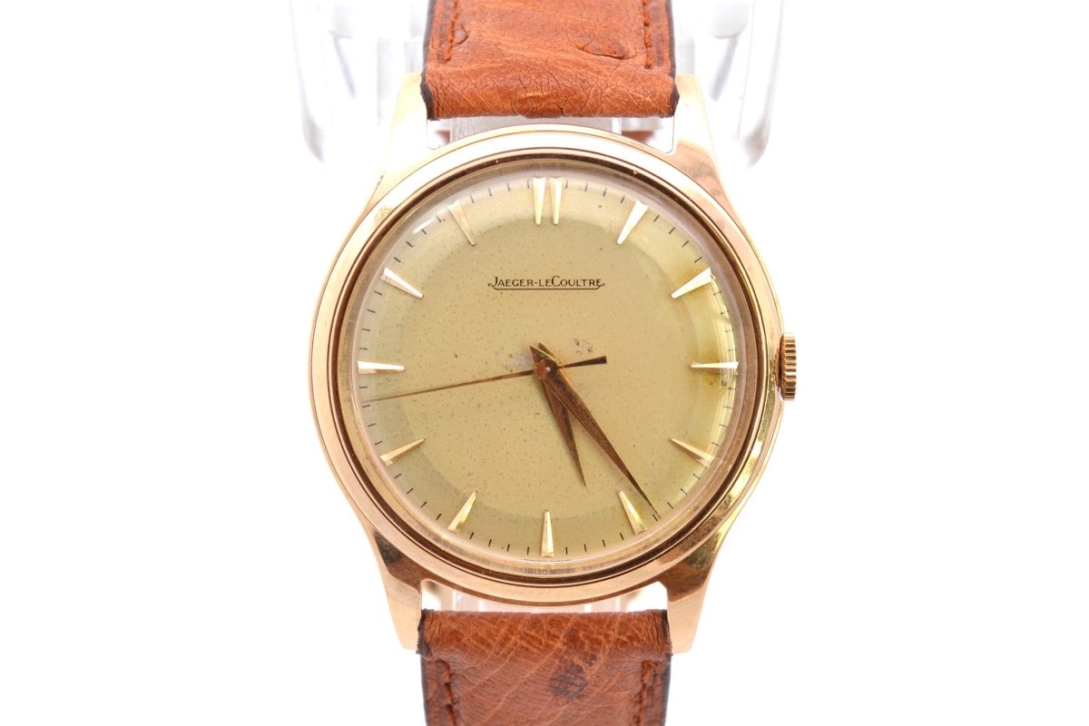 Montre JAEGER - LECOULTRE en or jaune et cuir - Castafiore