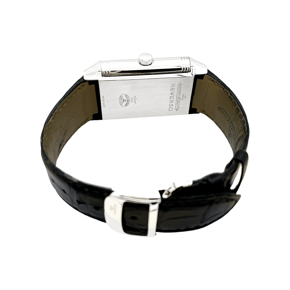 Watch Jaeger-Lecoultre , "Grande Reverso 986 Duodate", steel, leather.