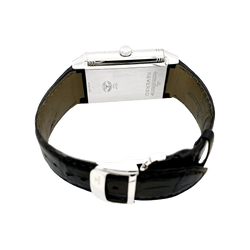 Watch Jaeger-Lecoultre , "Grande Reverso 986 Duodate", steel, leather.