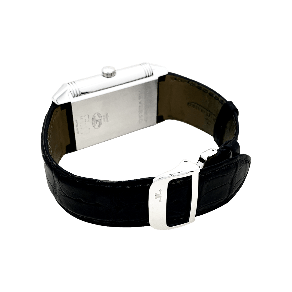 Watch Jaeger-Lecoultre , "Grande Reverso 986 Duodate", steel, leather.