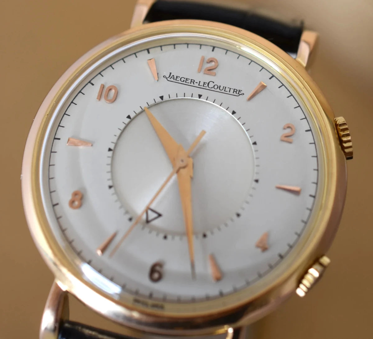 Montre JAEGER-LECOULTRE MEMOVOX REF. 3151 en or rose 18 COMPLICATION REVEIL - CAL. P489/1 - circa 1952 - Castafiore