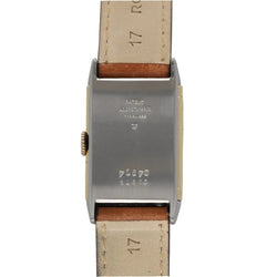 Montre JAEGER-LECOULTRE "Reverso" en or jaune, acier et cuir - Castafiore