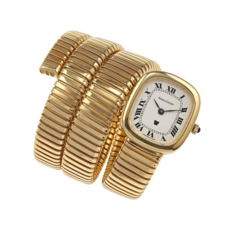 Montre JAEGER - LECOULTRE "Serpenti Tuboas" en or jaune et saphir - Castafiore