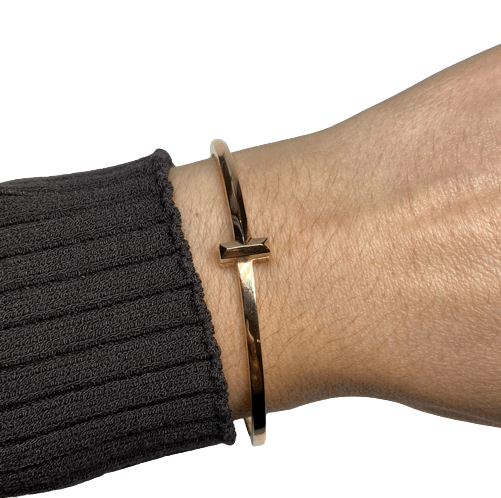 Montre Jonc TIFFANY & CO "Tiffany T" en or rose - Castafiore