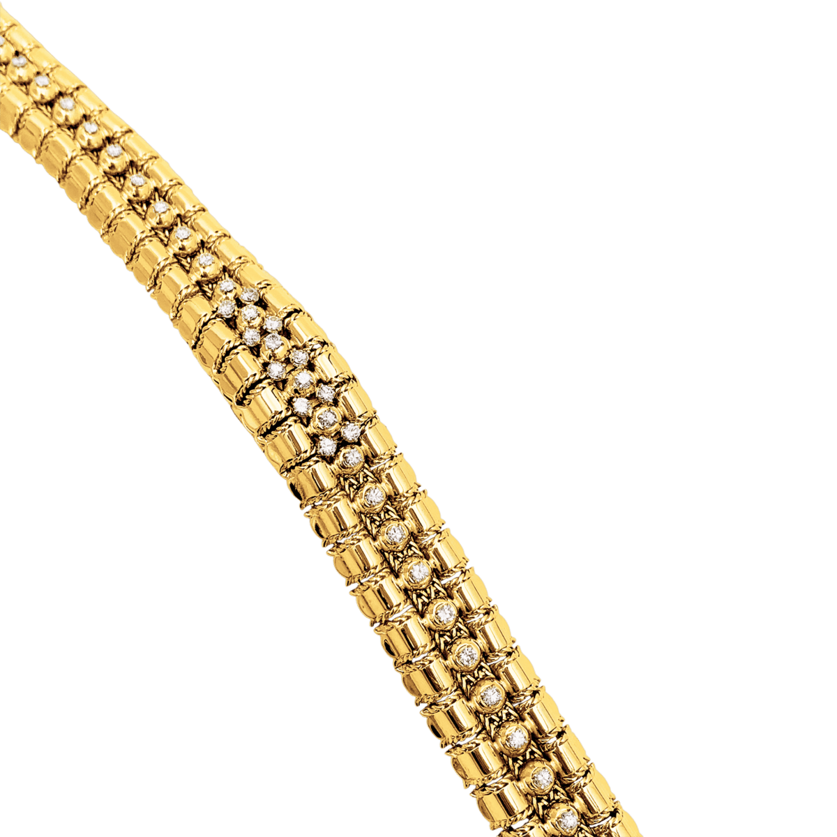 Montre LACLOCHE en or jaune et diamants - Castafiore