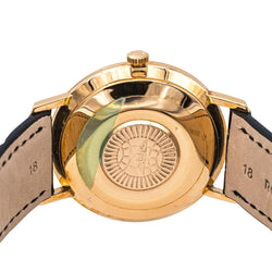 Montre LONGINES "Admiral" en or jaune, argent et cuir - Castafiore