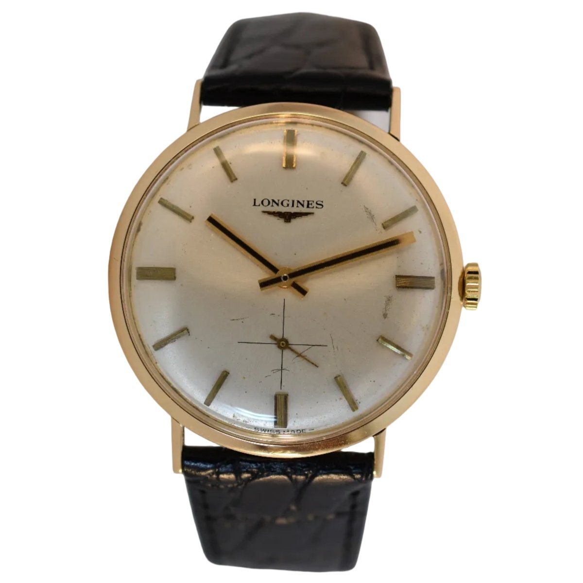 Montre LONGINES "Classic Man" en or jaune et cuir - Castafiore