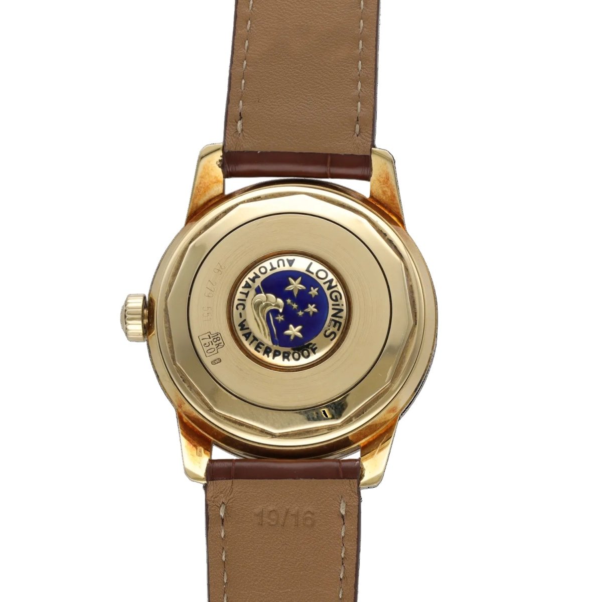 Montre LONGINES "Conquest Heritage" en or jaune et cuir - Castafiore