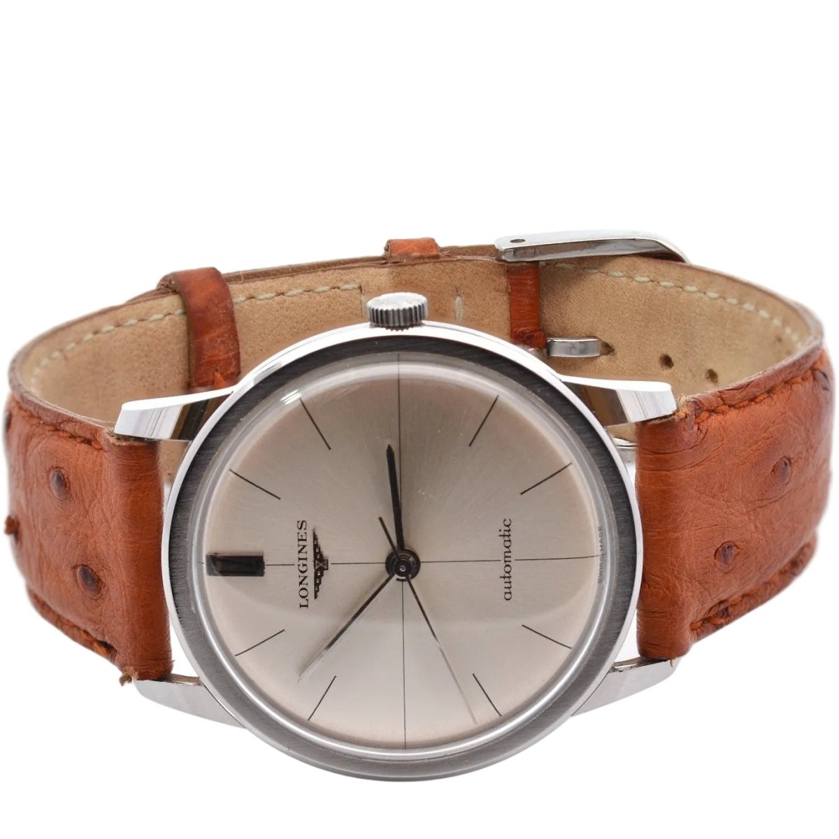 Watch vintage Longines in steel