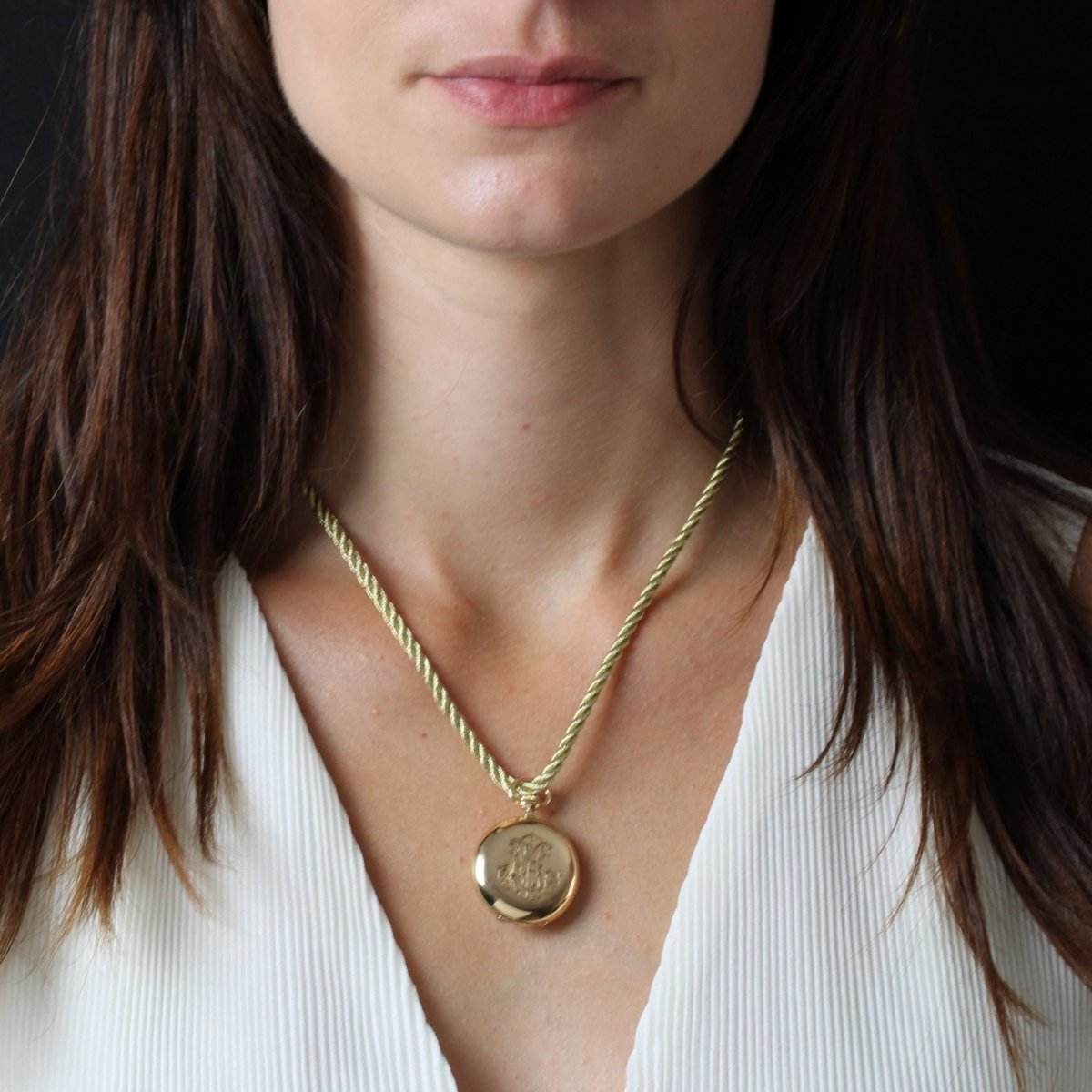 Montre LONGINES Gravée en or jaune - Castafiore