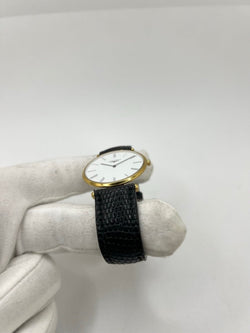 Montre LONGINES "La Grande Classique" plaqué or, acier et cuir - Castafiore