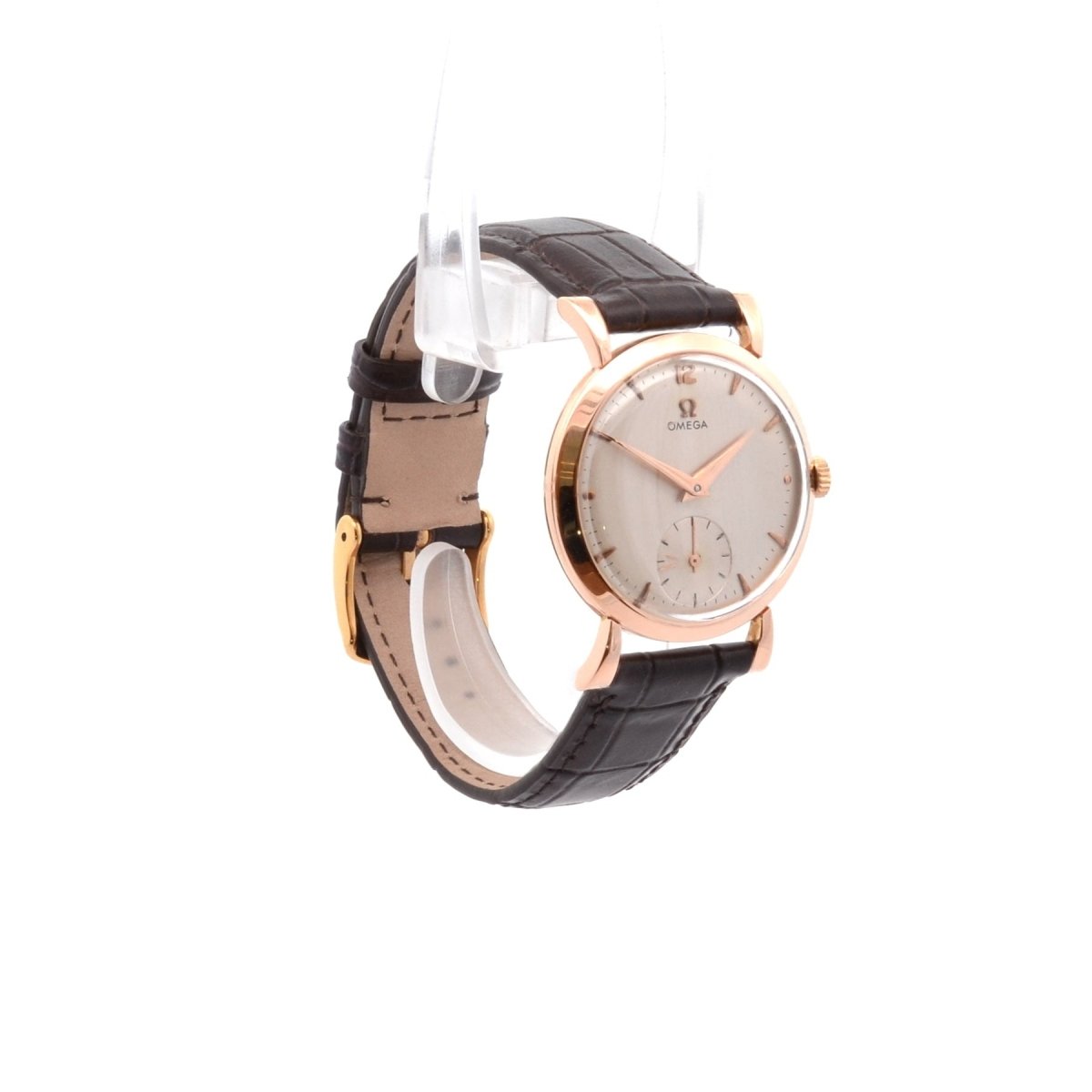 Montre Mécanique OMEGA "Cal.361" en or jaune et cuir - Castafiore