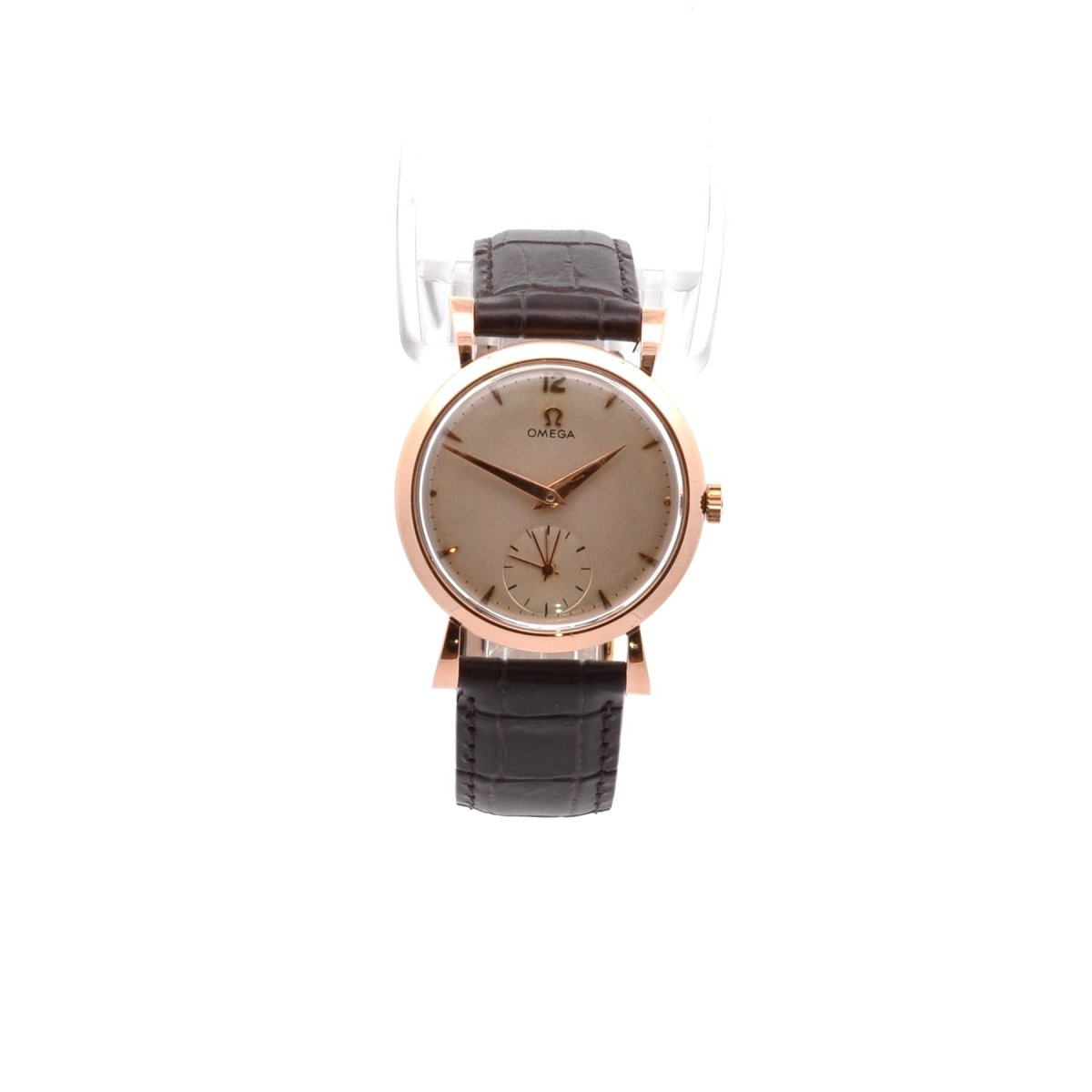 Montre Mécanique OMEGA "Cal.361" en or jaune et cuir - Castafiore