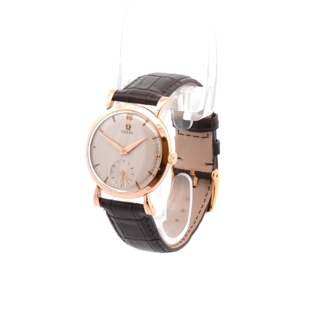 Montre Mécanique OMEGA "Cal.361" en or jaune et cuir - Castafiore