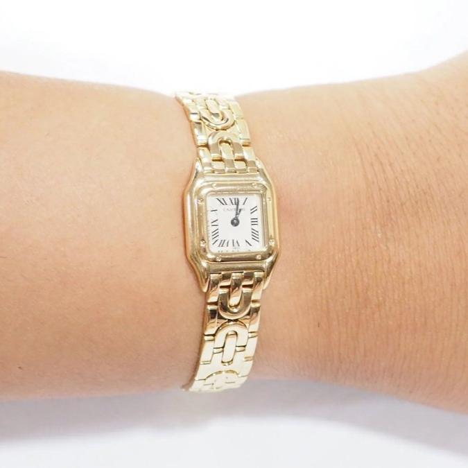 Montre CARTIER Quartz Mini Panthère en or jaune