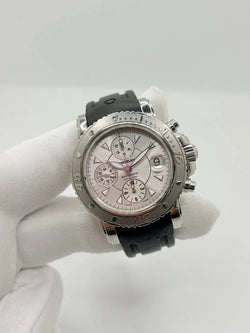 Montre MONBLANC "Sport Chronograph" en acier inoxydable et caoutchouc - Castafiore