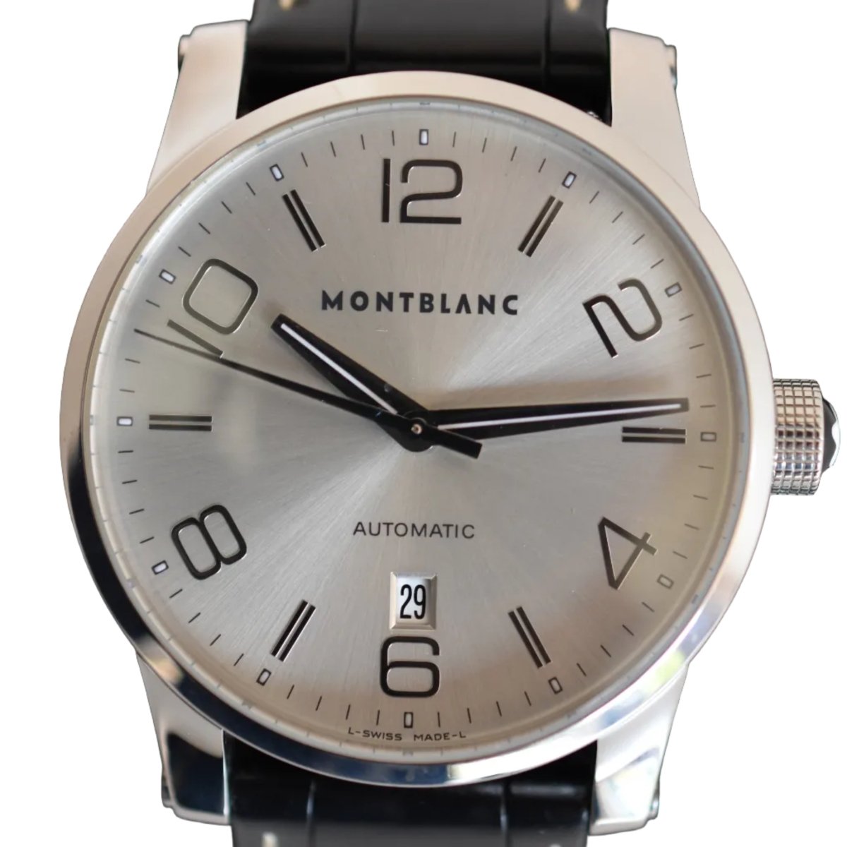 Montre MONTBLANC "Timewalker" en acier et cuir - Castafiore