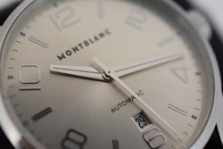 Montre MONTBLANC "TimeWalker" en acier, saphir et cuir - Castafiore