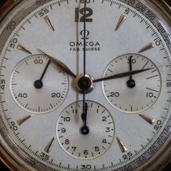 Montre OMEGA Chronographe vintage en or rose - Castafiore