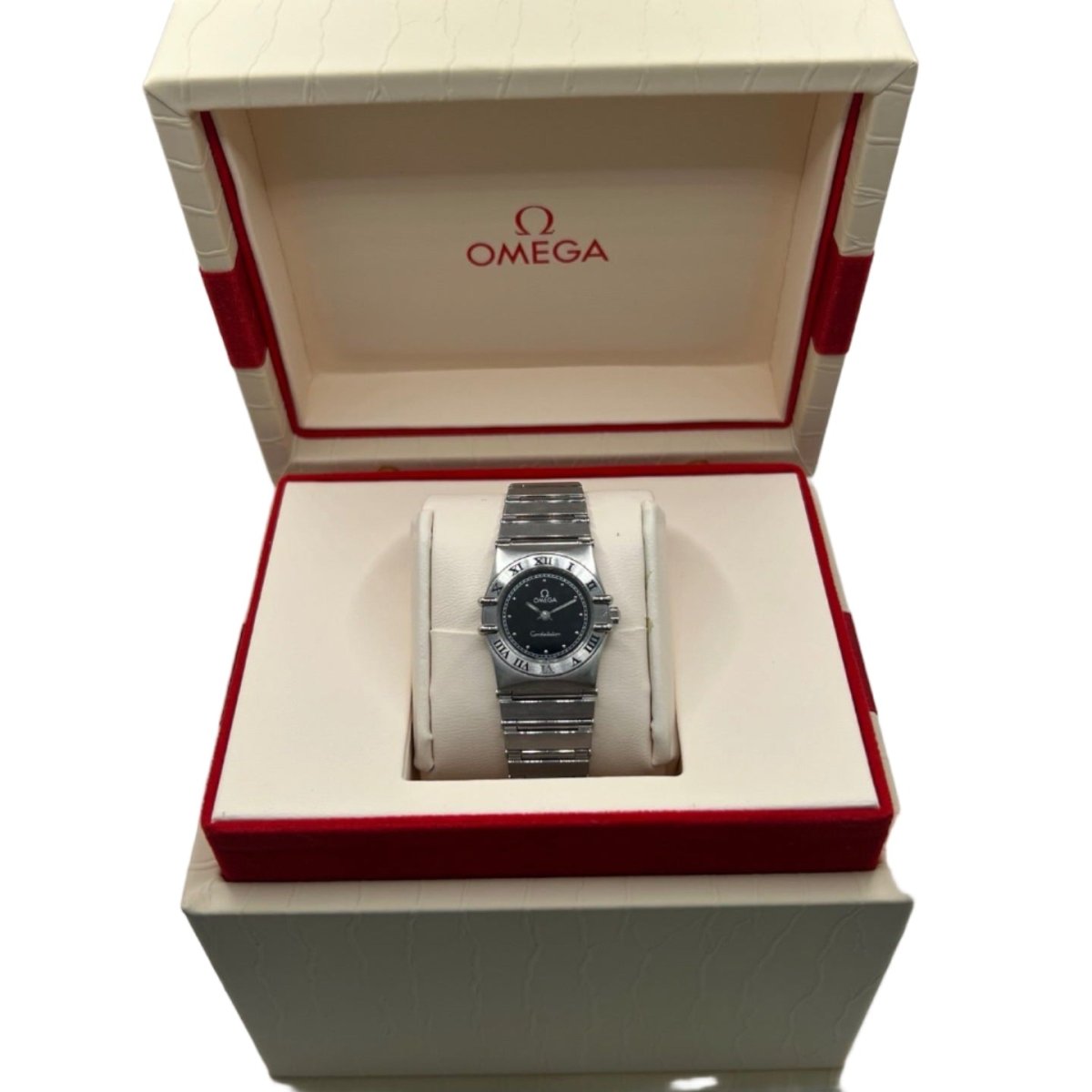 Montre OMEGA "Constellation" en acier et quartz - Castafiore