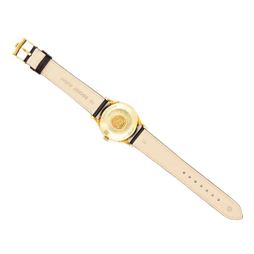 Montre OMEGA "Constellation" en or jaune et cuir - Castafiore