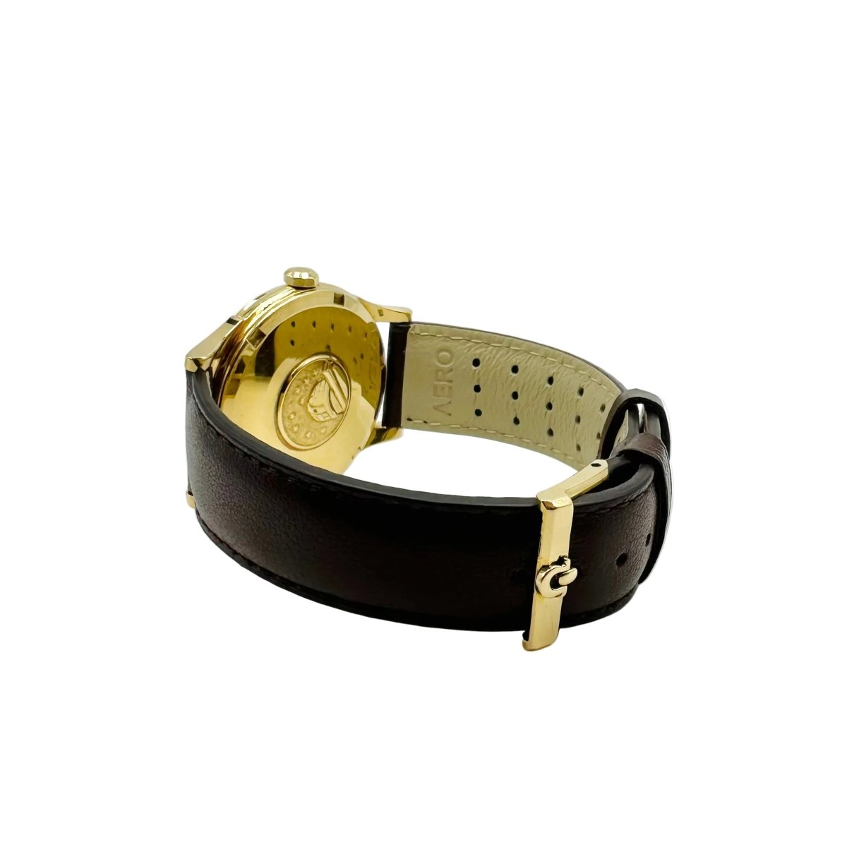 Montre OMEGA "Constellation" en or jaune et cuir - Castafiore