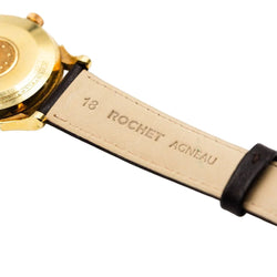 Montre OMEGA "Constellation" en or jaune et cuir - Castafiore