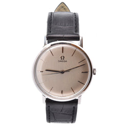 Montre OMEGA en acier et cuir - Castafiore