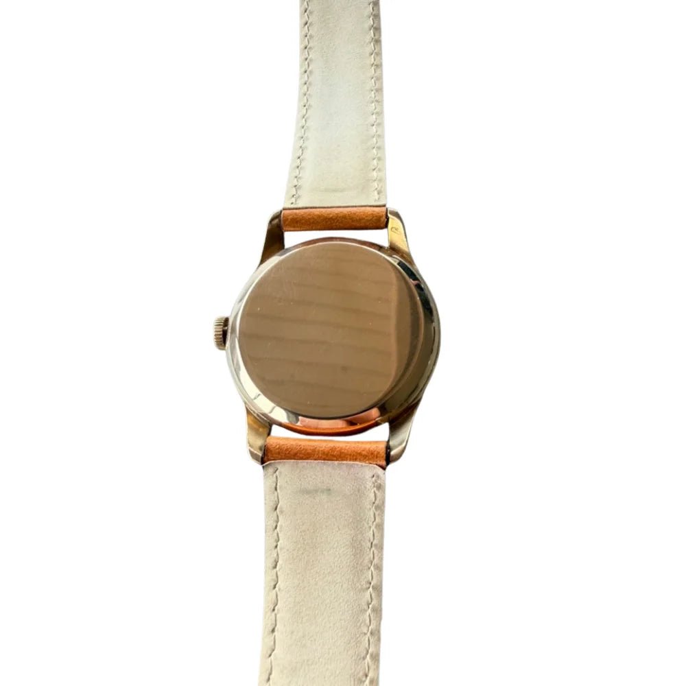 Montre OMÉGA en or jaune et cuir - Castafiore