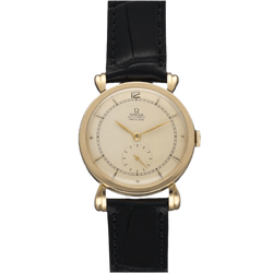 Montre OMEGA en or jaune et cuir - Castafiore