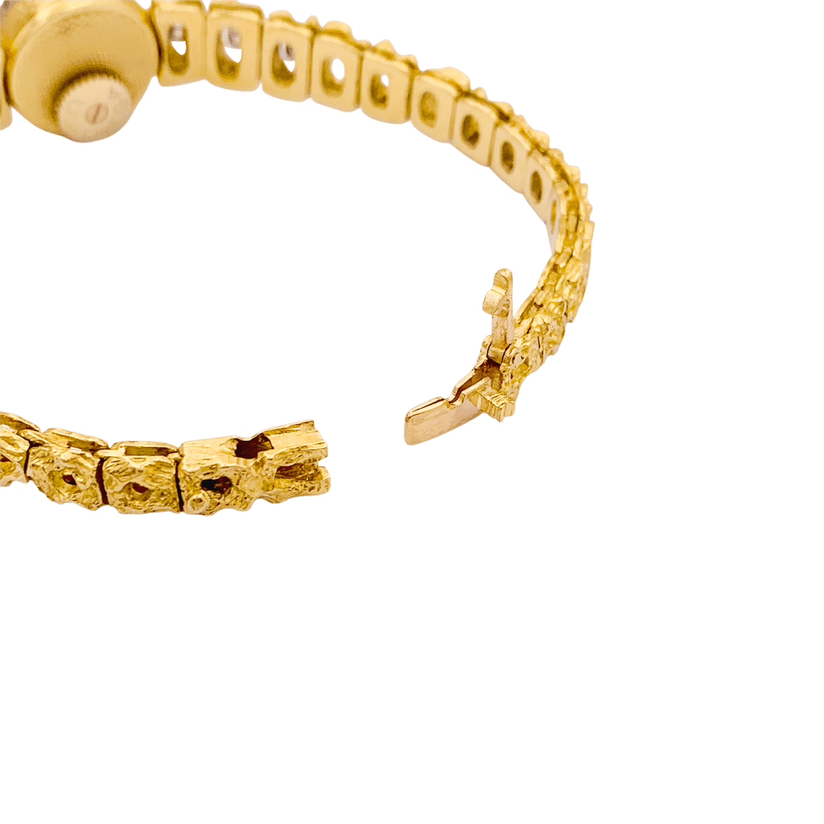 Montre OMEGA en or jaune, or blanc et diamants - Castafiore