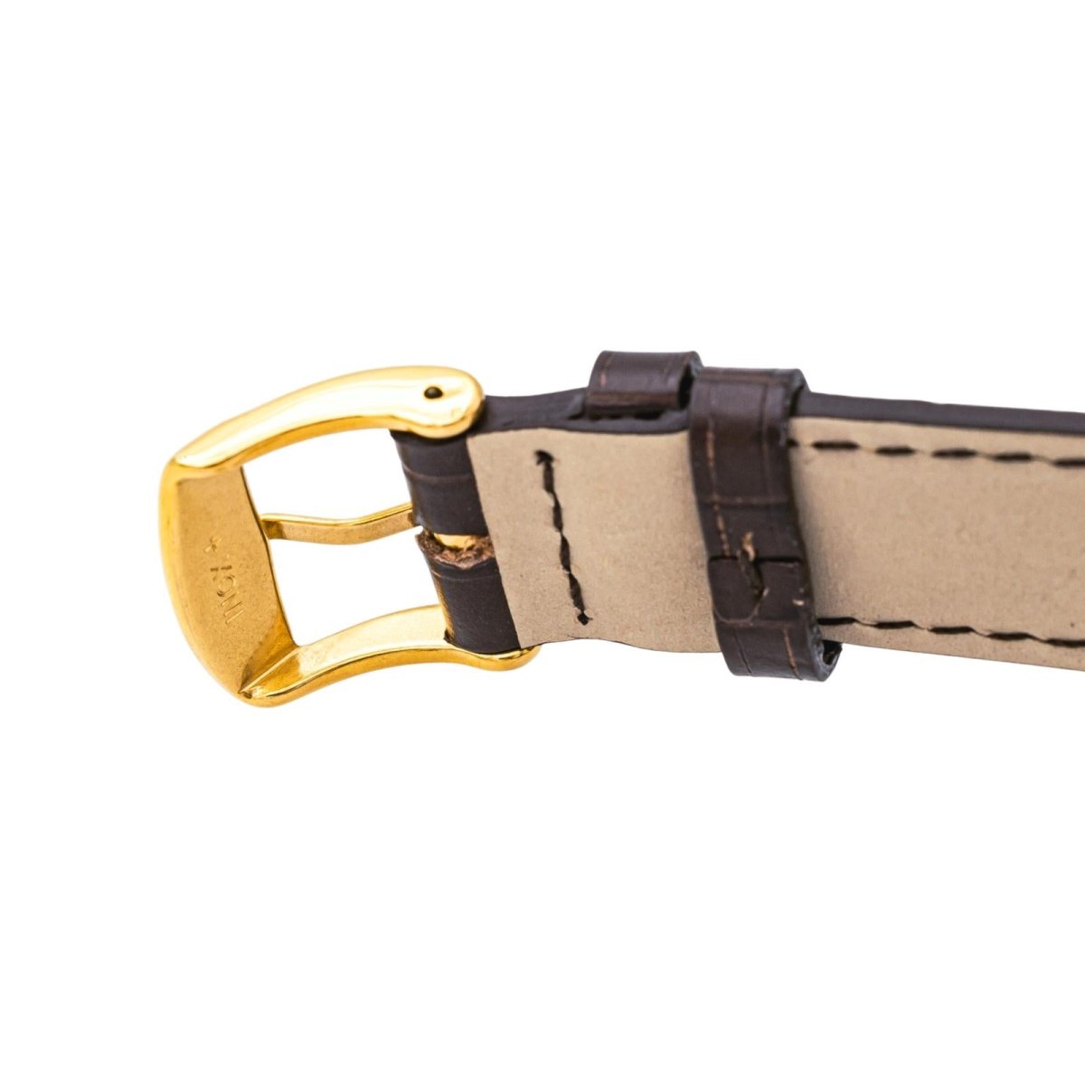 Montre OMEGA "Genève" en acier, cuir et plaqué or - Castafiore